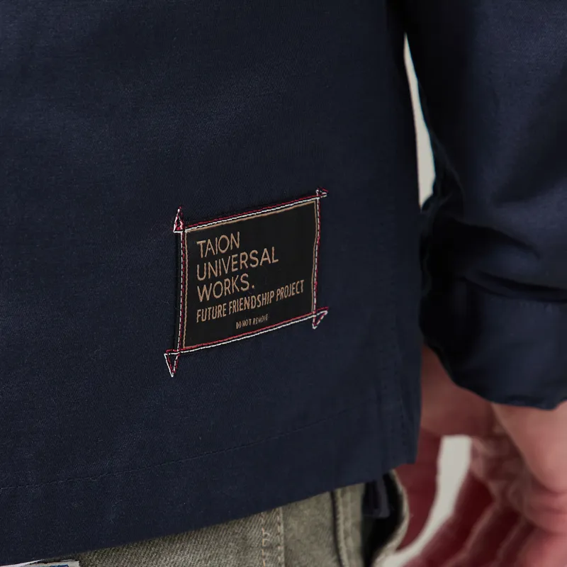 Universal Works x Taion Down CR RAF Jacket Navy Cloud Camo-13