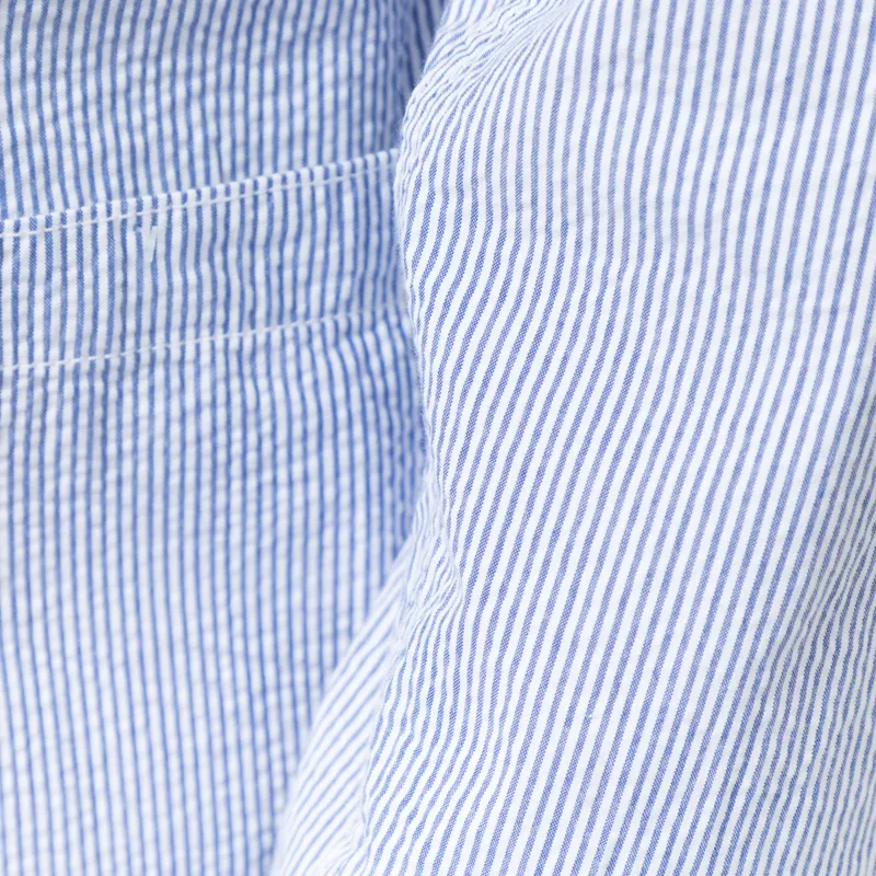 Service Works Seersucker Server Suit Jacket Navy Stripe-10