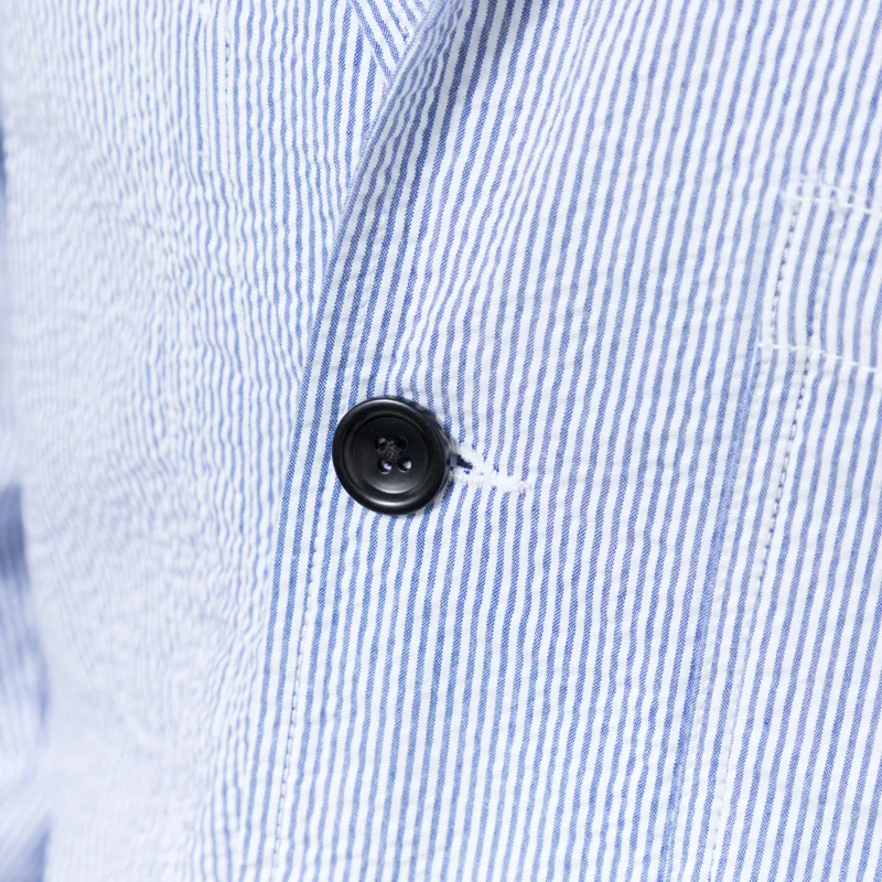 Service Works Seersucker Server Suit Jacket Navy Stripe-11