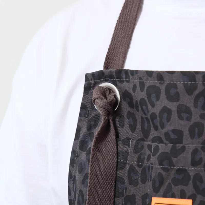 Service Works Patterned Apron Black Leopard-4