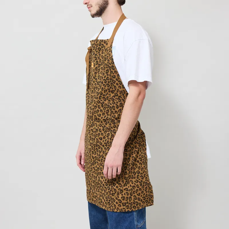 Service Works Patterned Apron Brown Leopard-1