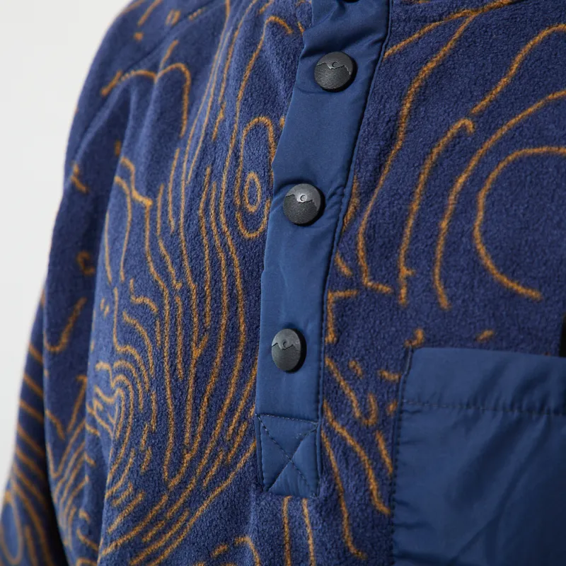 Kavu Teannaway Fleece Blue Water Topo-6