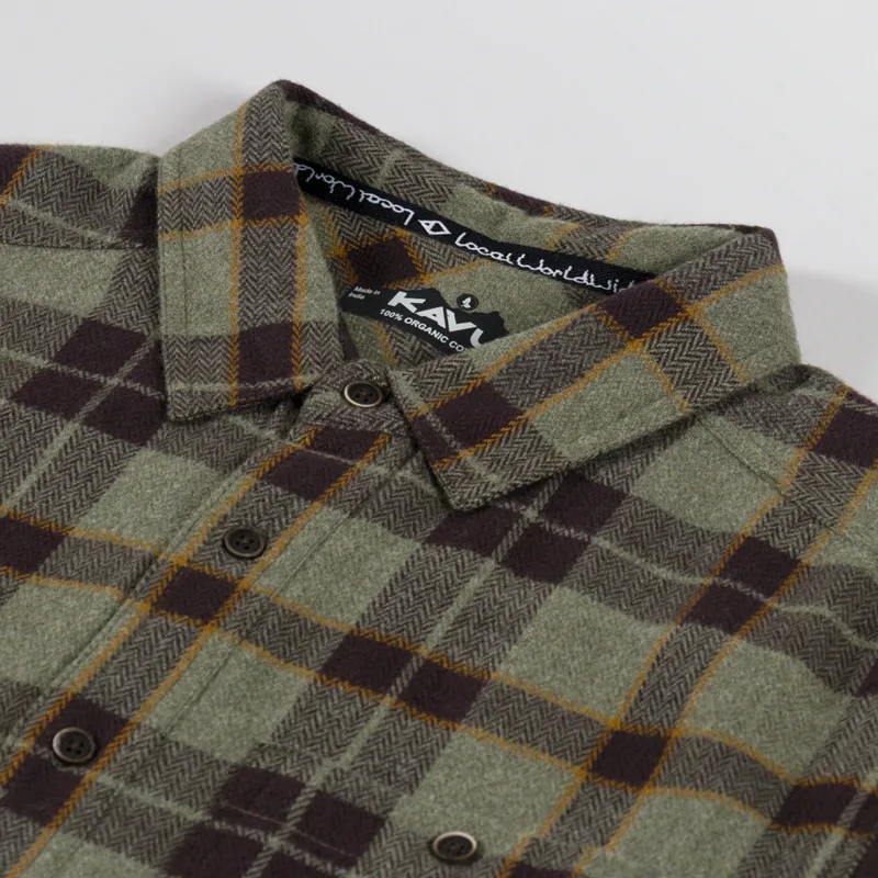 Kavu Big Joe Shirt Green Ravine-4