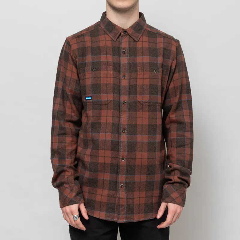 Kavu Big Joe Shirt Mahogany Brown