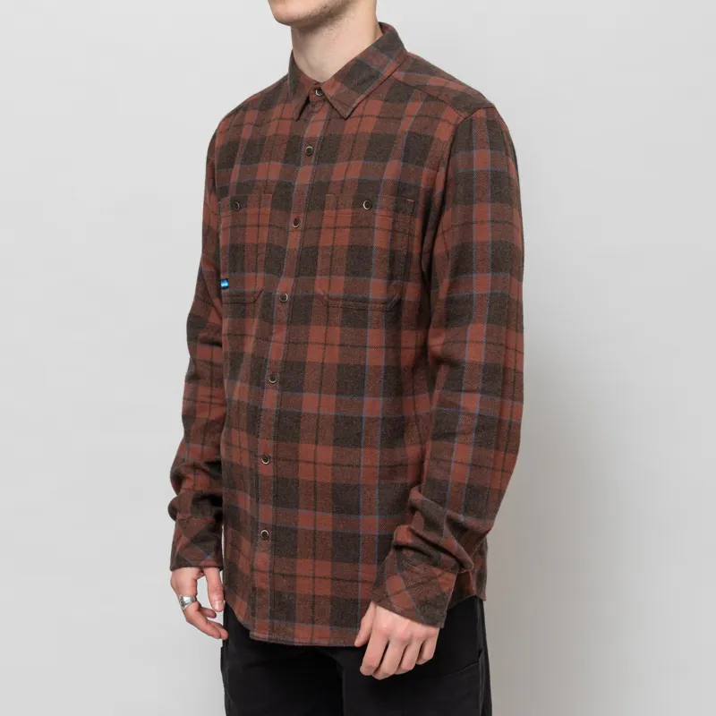 Kavu Big Joe Shirt Mahogany Brown-1