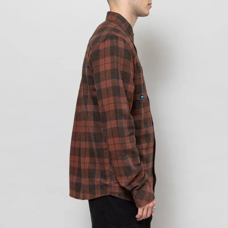 Kavu Big Joe Shirt Mahogany Brown-4