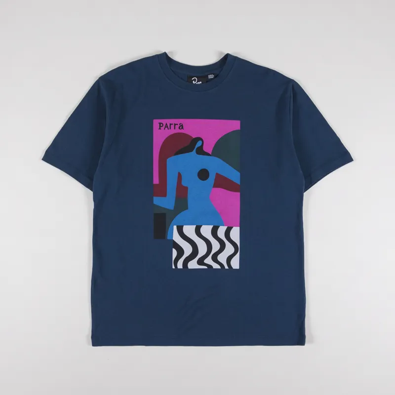 By Parra Distortion Table T Shirt Navy
