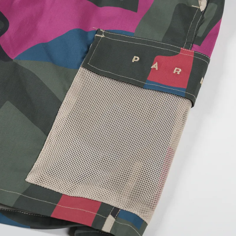By Parra Distorted Camo Shorts Pink-6