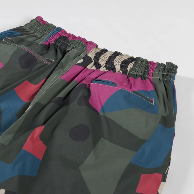 By Parra Distorted Camo Shorts Pink-3