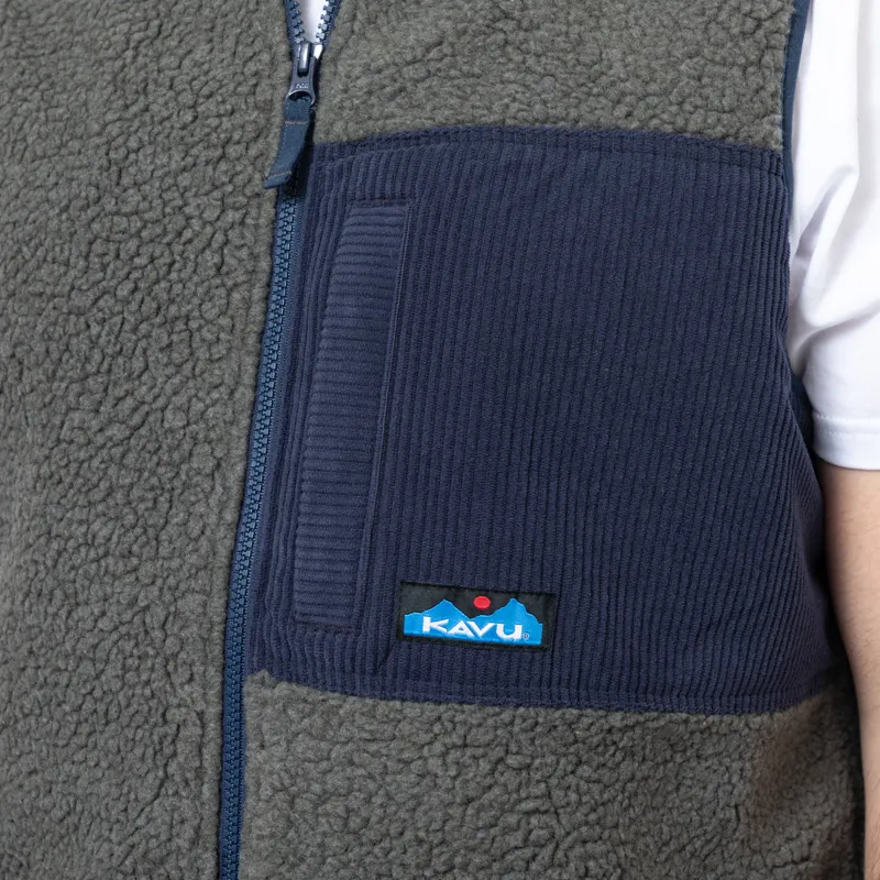 Kavu Cooper Fleece Vest Ocean Storm-7