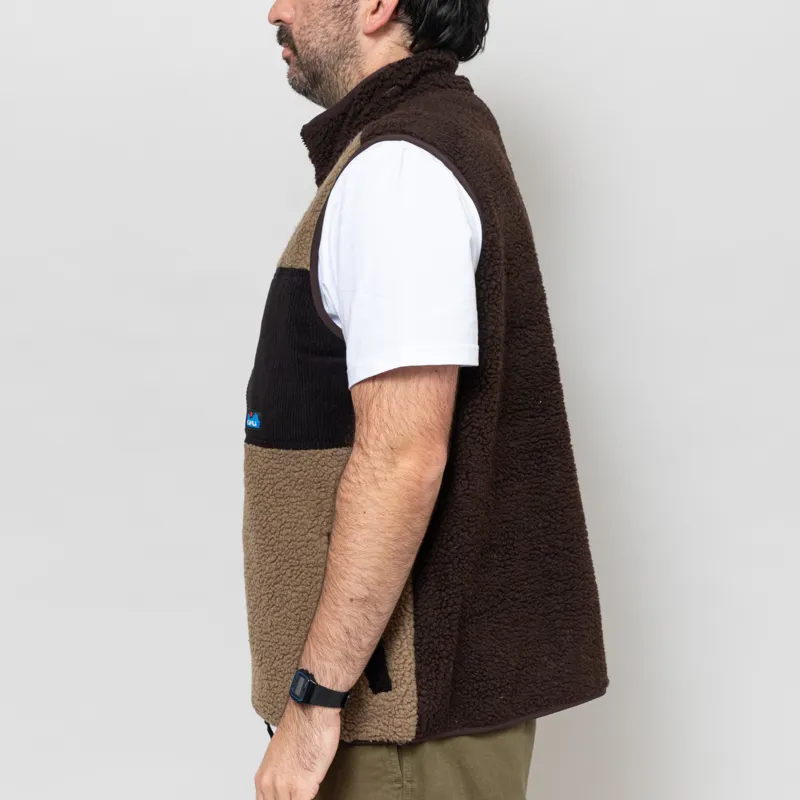 Kavu Cooper Fleece Vest Wild Wood Block-3