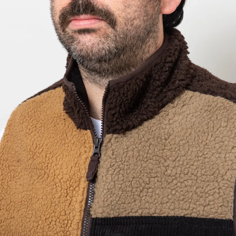 Kavu Cooper Fleece Vest Wild Wood Block-6