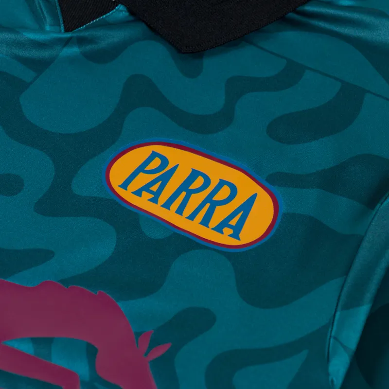 By Parra Sports Flage Polo Shirt Deep Sea Green-7