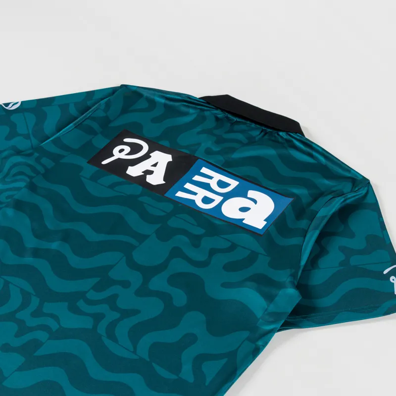 By Parra Sports Flage Polo Shirt Deep Sea Green-3