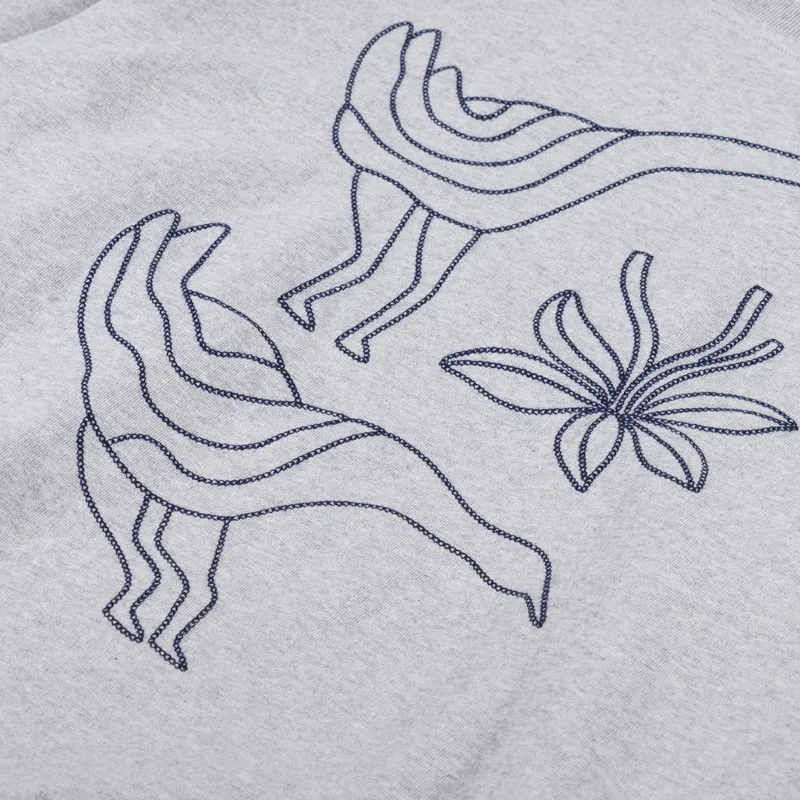 By Parra Duck Attack Crewneck Sweatshirt Heather Grey-4
