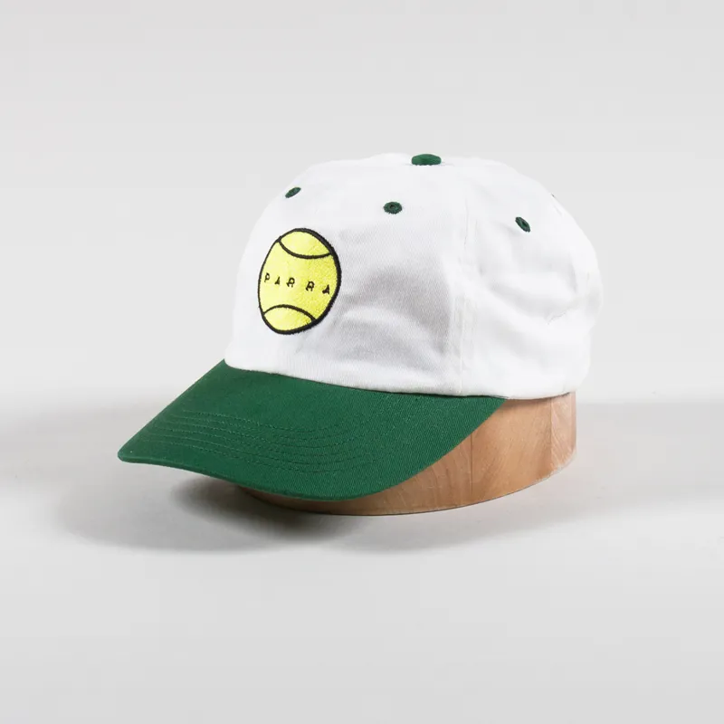 By Parra Balled 6 Panel Hat White
