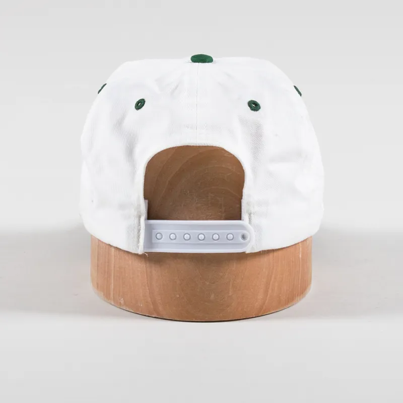 By Parra Balled 6 Panel Hat White-3
