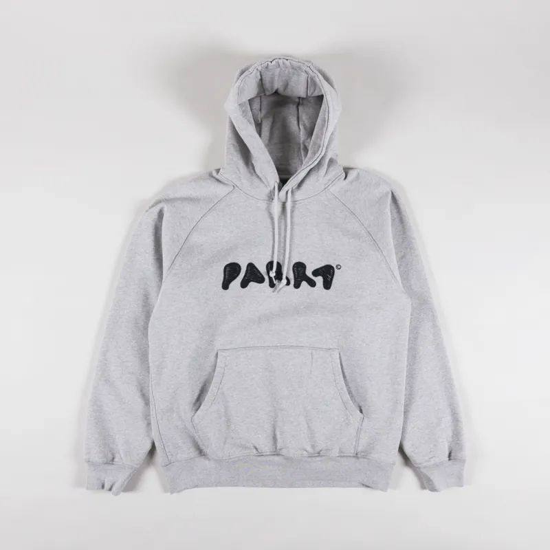 By Parra Blob Logo Hooded Sweatshirt Heather Grey