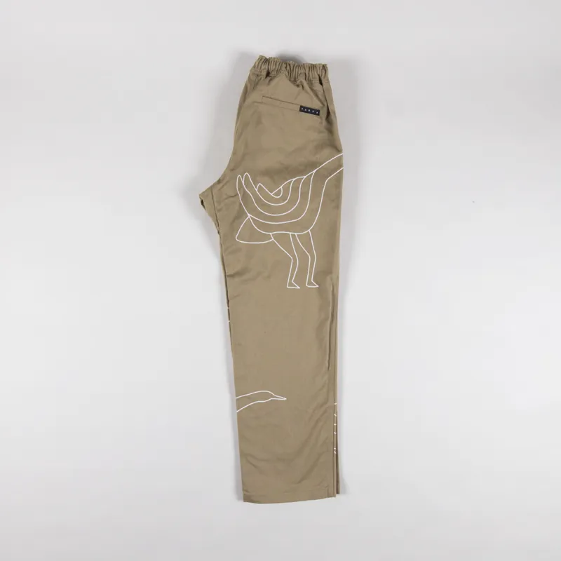 By Parra Stitched Up Duck Pants Tan-2