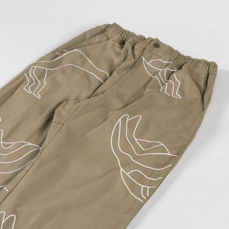 By Parra Stitched Up Duck Pants Tan-3