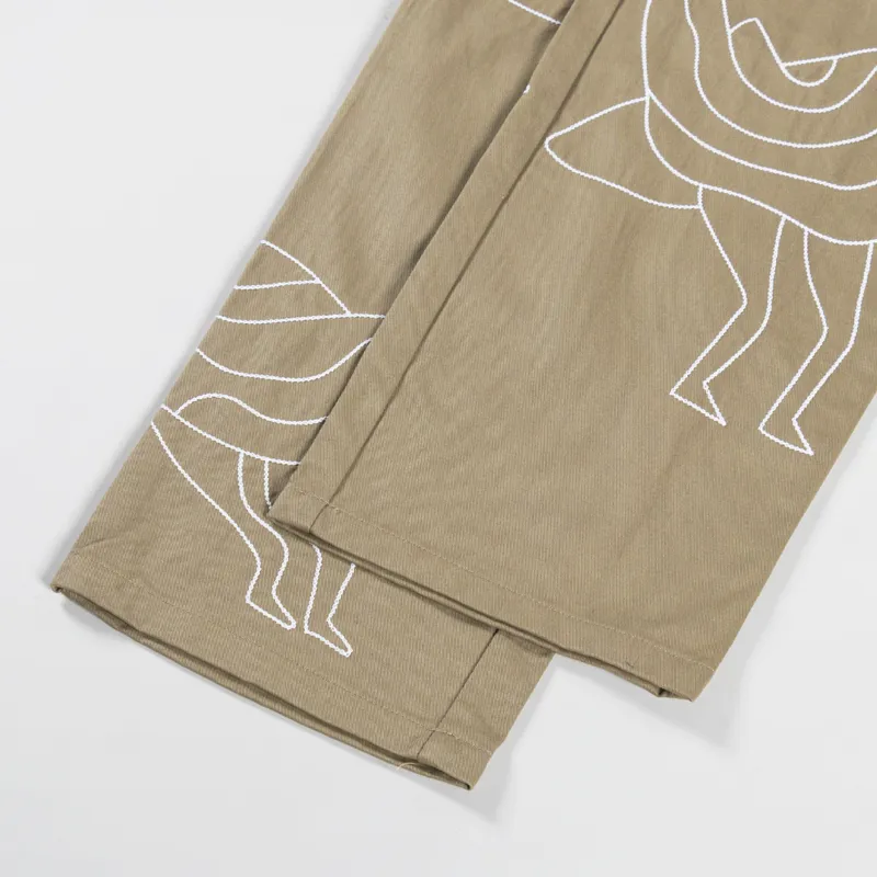 By Parra Stitched Up Duck Pants Tan-11