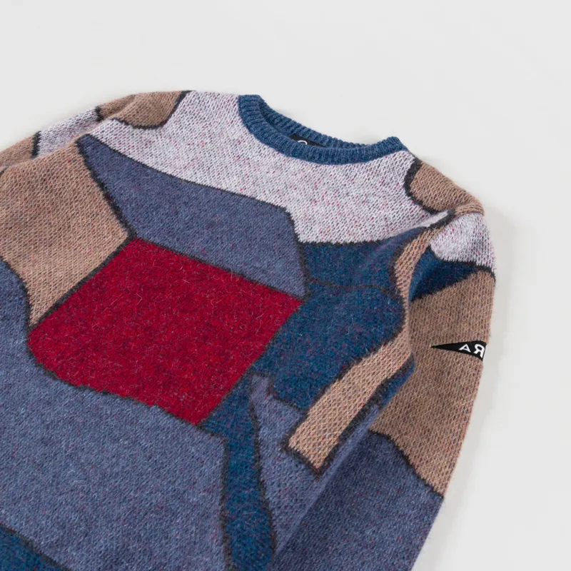 By Parra Your Street Knitted Pullover Blue-2