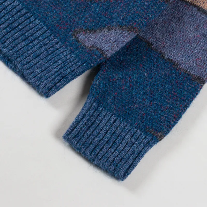 By Parra Your Street Knitted Pullover Blue-5