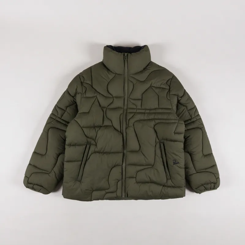 By Parra Boring Village Puffer Jacket Green