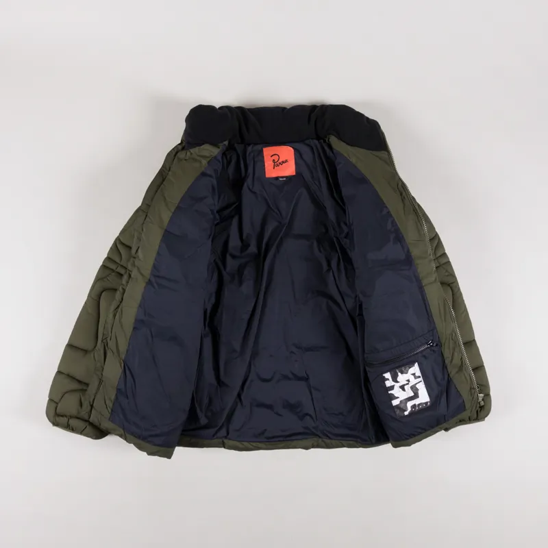 By Parra Boring Village Puffer Jacket Green-1
