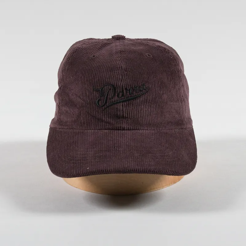 By Parra Fancy Logo 6 Panel Hat Dark Mahogany-2