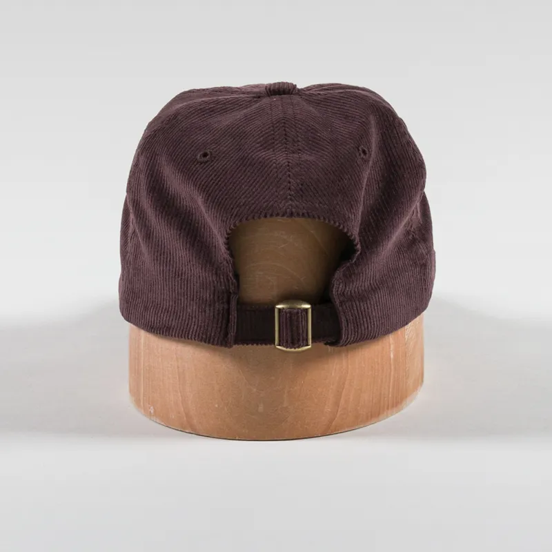 By Parra Fancy Logo 6 Panel Hat Dark Mahogany-3