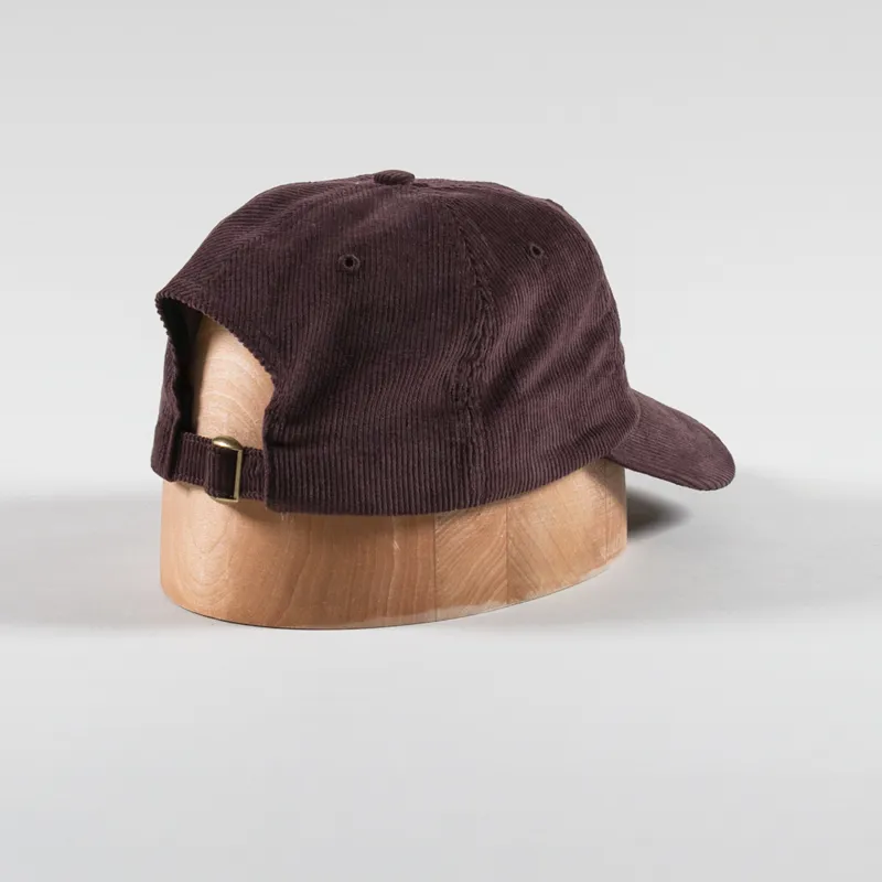 By Parra Fancy Logo 6 Panel Hat Dark Mahogany-1