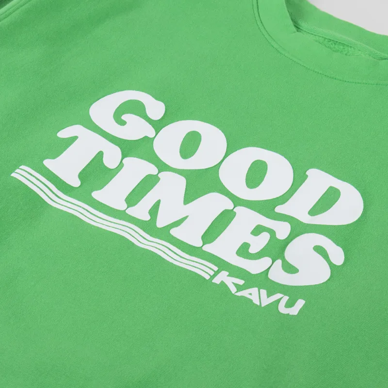 Kavu Core Crew Sweatshirt Retro Green-4