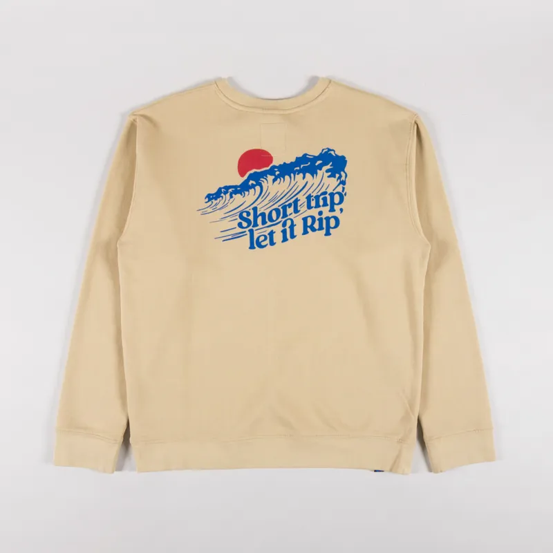 Kavu Core Crew Sweatshirt Classic Beige