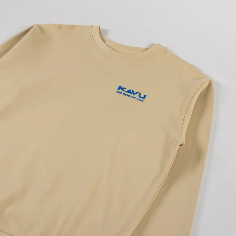 Kavu Core Crew Sweatshirt Classic Beige-3