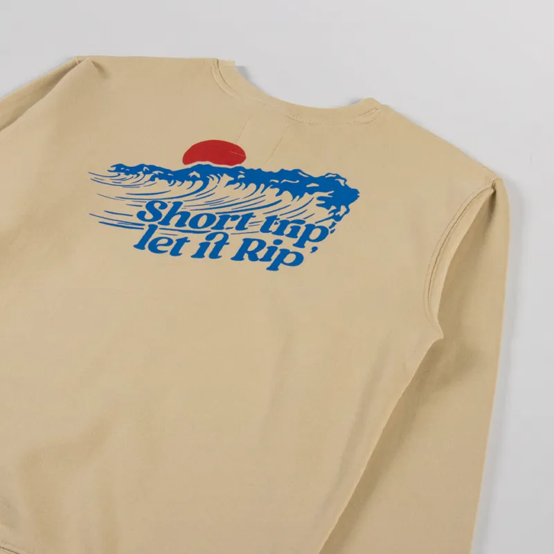 Kavu Core Crew Sweatshirt Classic Beige-2