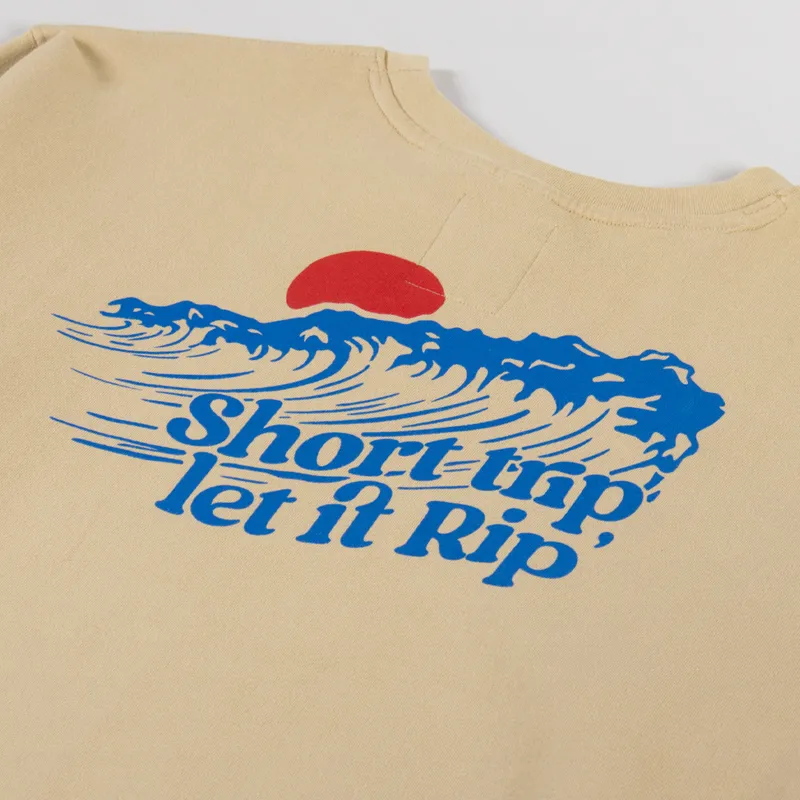 Kavu Core Crew Sweatshirt Classic Beige-4