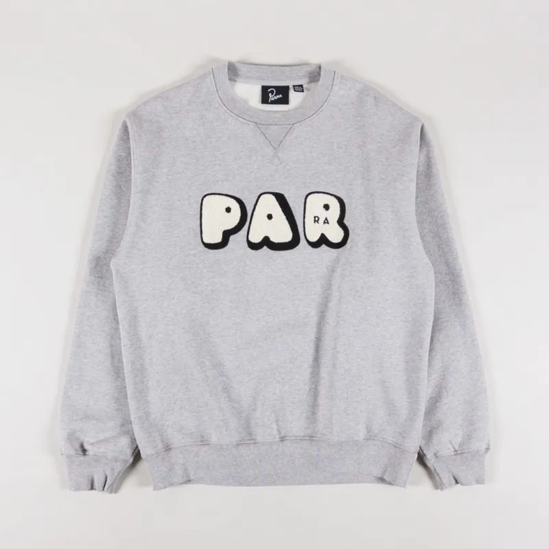 By Parra Rounded PAR Crewneck Sweatshirt Heather Grey