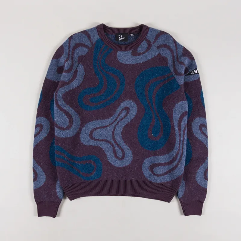 By Parra Stupid Lava Lamp Knitted Pullover Dark Mahogany