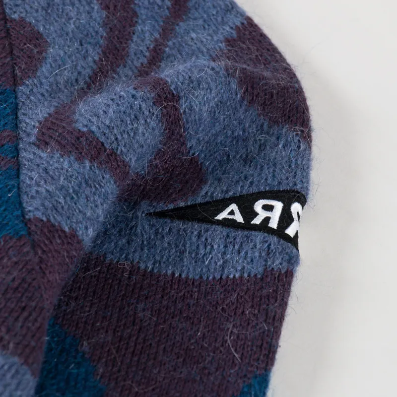 By Parra Stupid Lava Lamp Knitted Pullover Dark Mahogany-4