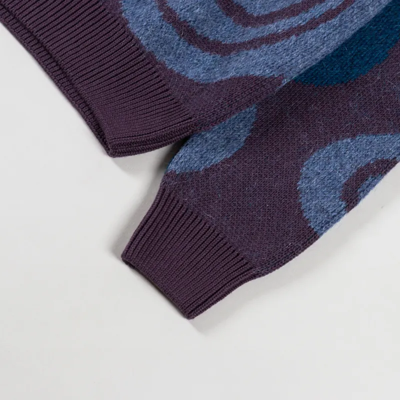 By Parra Stupid Lava Lamp Knitted Pullover Dark Mahogany-7