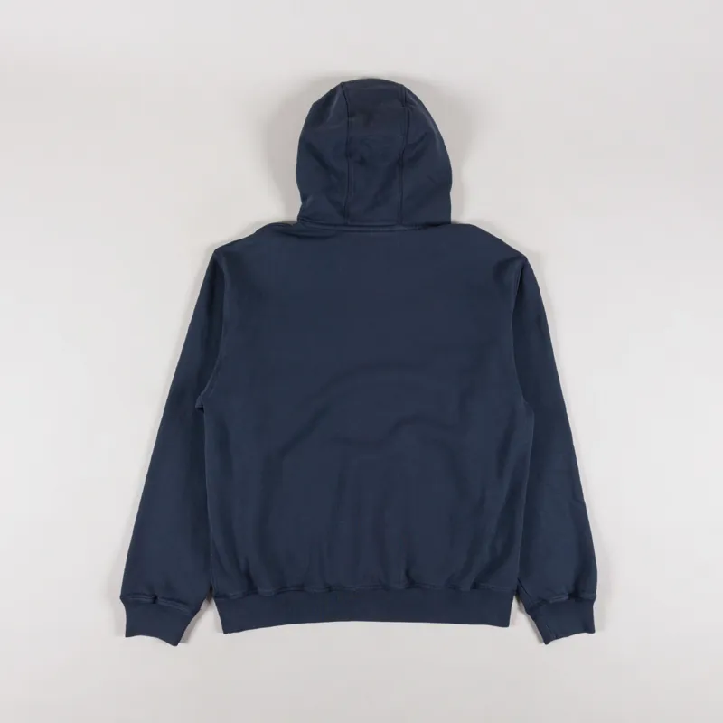 By Parra Oval Logo Hooded Sweatshirt Washed Blue-1