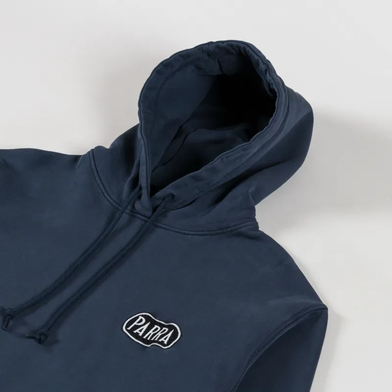 By Parra Oval Logo Hooded Sweatshirt Washed Blue-2