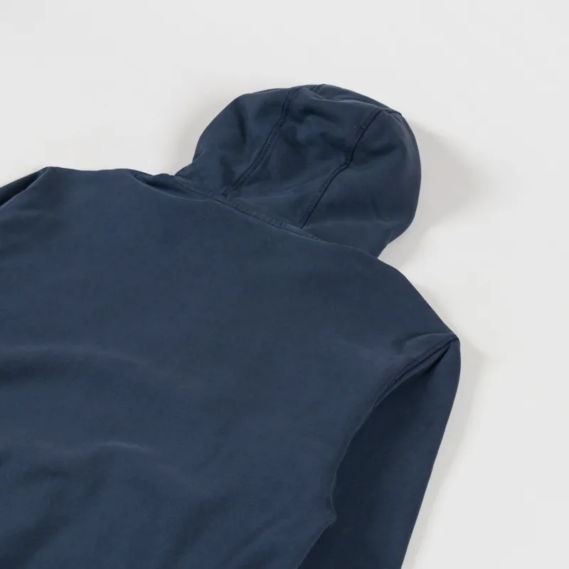 By Parra Oval Logo Hooded Sweatshirt Washed Blue-3