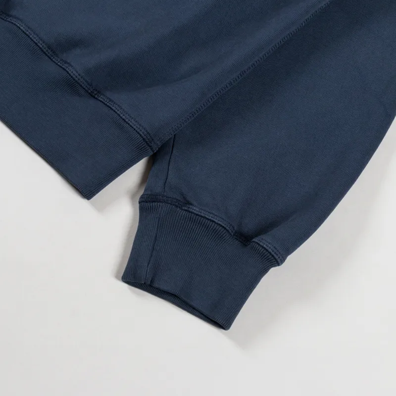 By Parra Oval Logo Hooded Sweatshirt Washed Blue-8