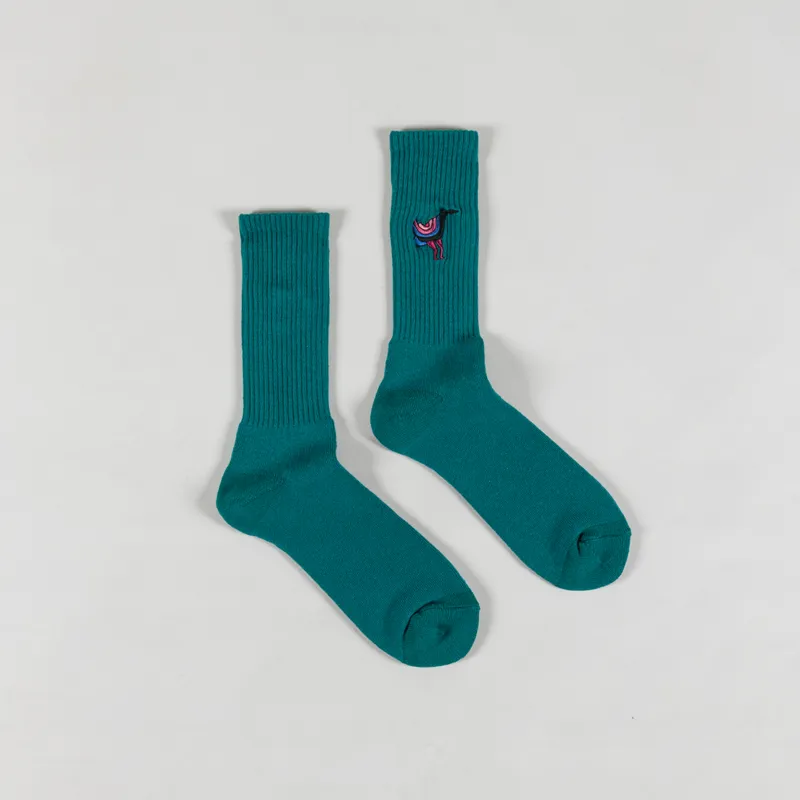 By Parra Angry Duck Socks Pine Green