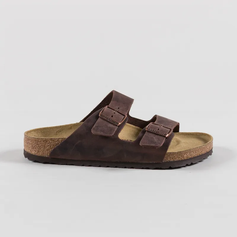 Birkenstock Arizona Oiled Leather Regular Fit Sandals Habana-2