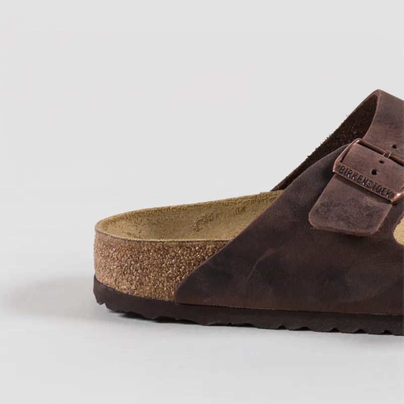 Birkenstock Arizona Oiled Leather Regular Fit Sandals Habana-4