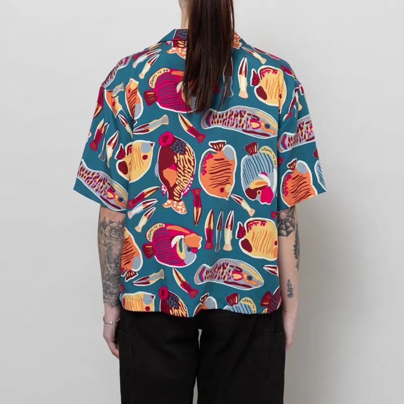 Patagonia Womens Tidal Threads Shirt Wrasse Wetland Blue-3