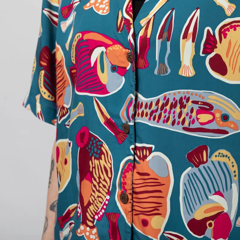 Patagonia Womens Tidal Threads Shirt Wrasse Wetland Blue-6